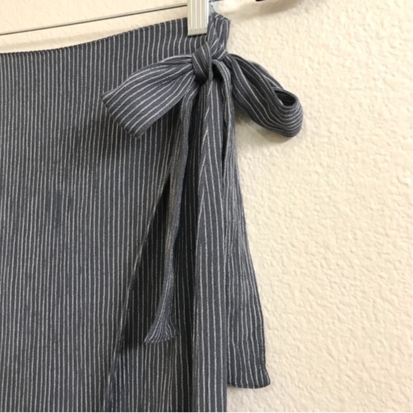 Roxy Ferry Escape Wrap Skirt In Navy/White Stripe - Picture 9 of 16